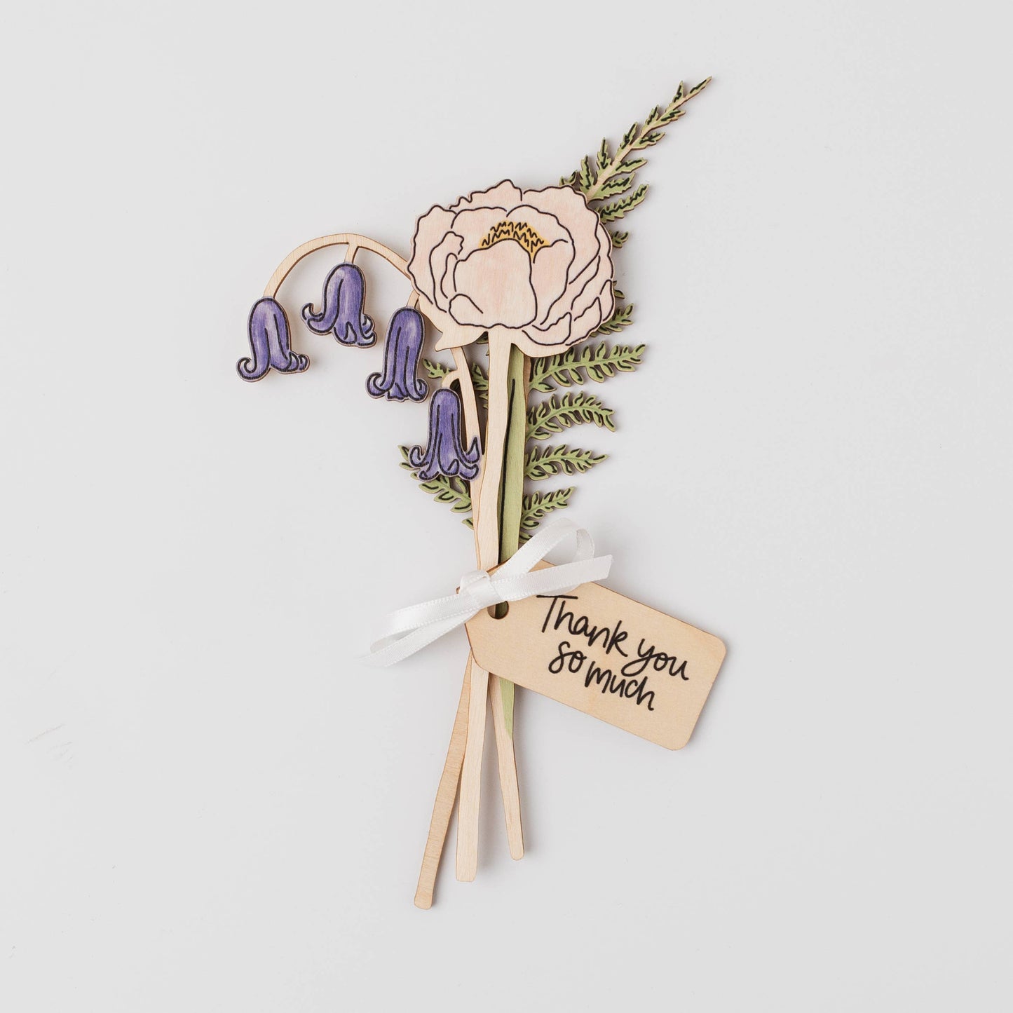 Thank You Gift - Wooden Flower Bouquet