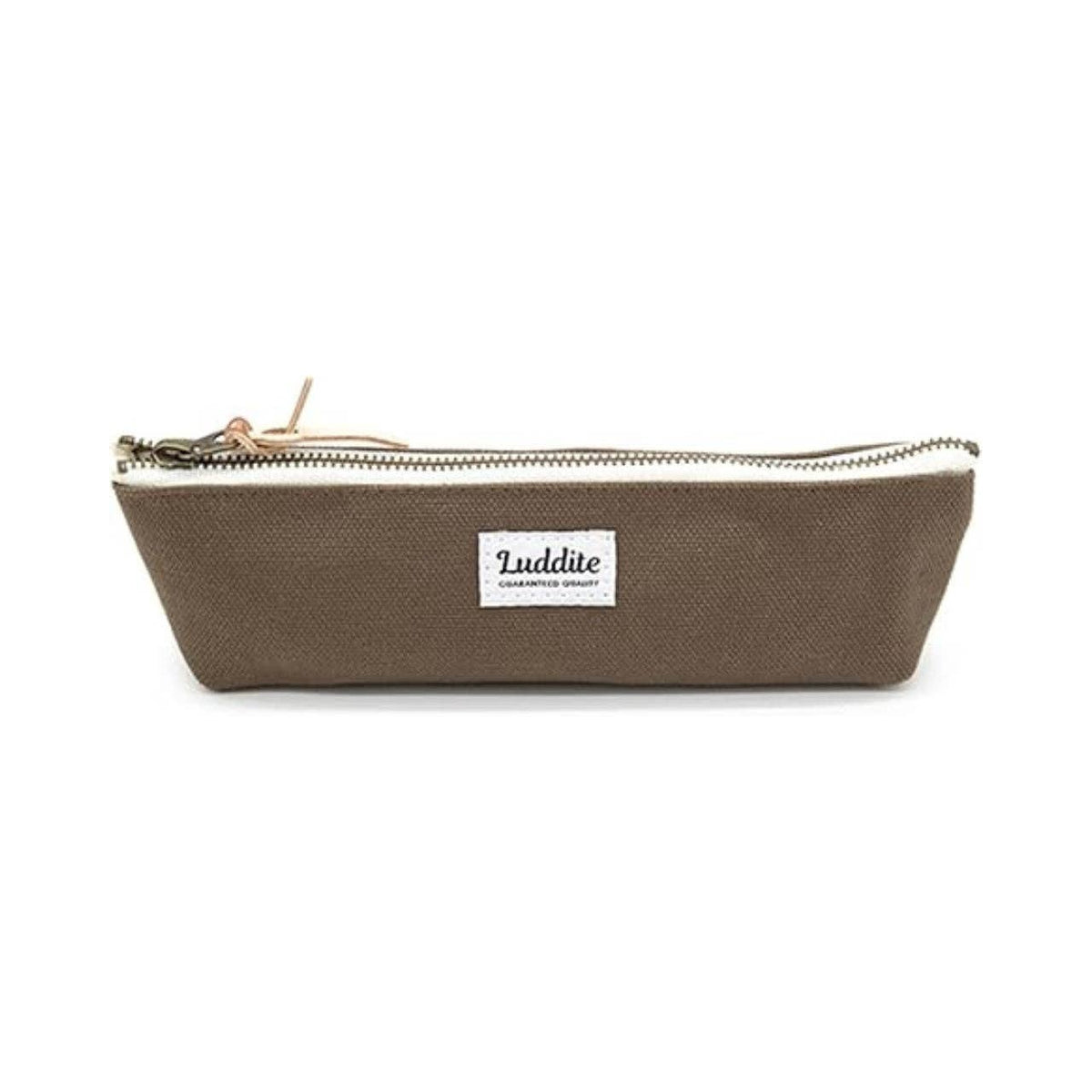 Luddite Boat Pen Case – Japanese Canvas & Denim in Three Sizes: Smoky Pink / Medium