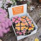Keyring Flower Press - Oranges & Pinks