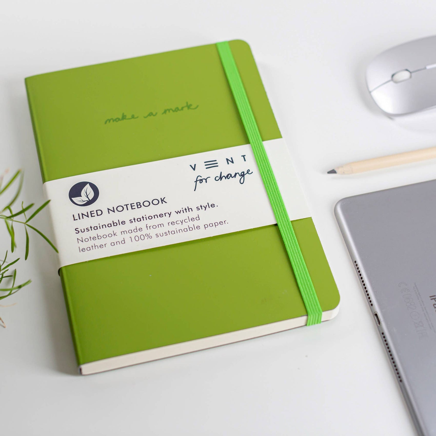 Make a Mark A5 Journal – Recycled Leather: Red