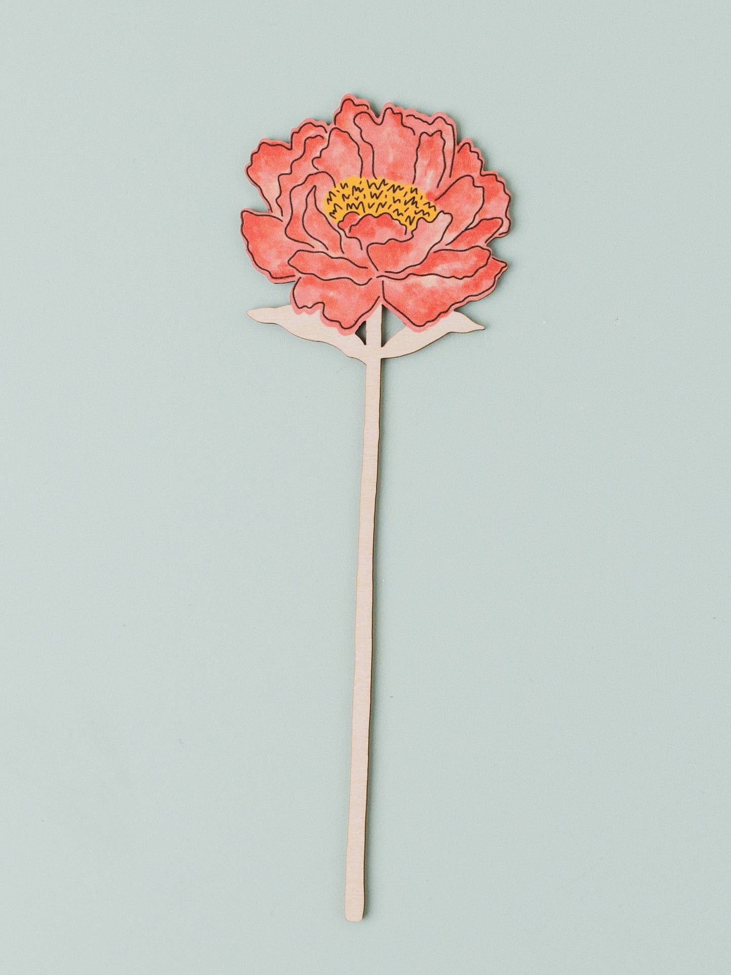 Wooden Peony – November Birth Flower - Sustainable Gift