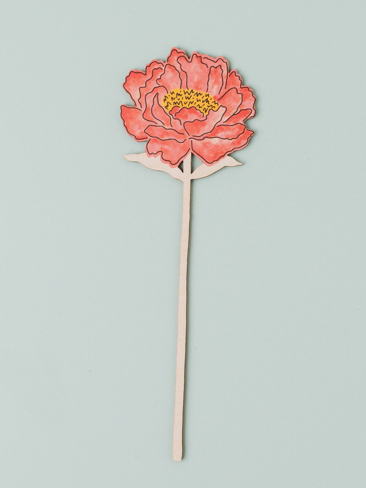 Wooden Peony – November Birth Flower - Sustainable Gift