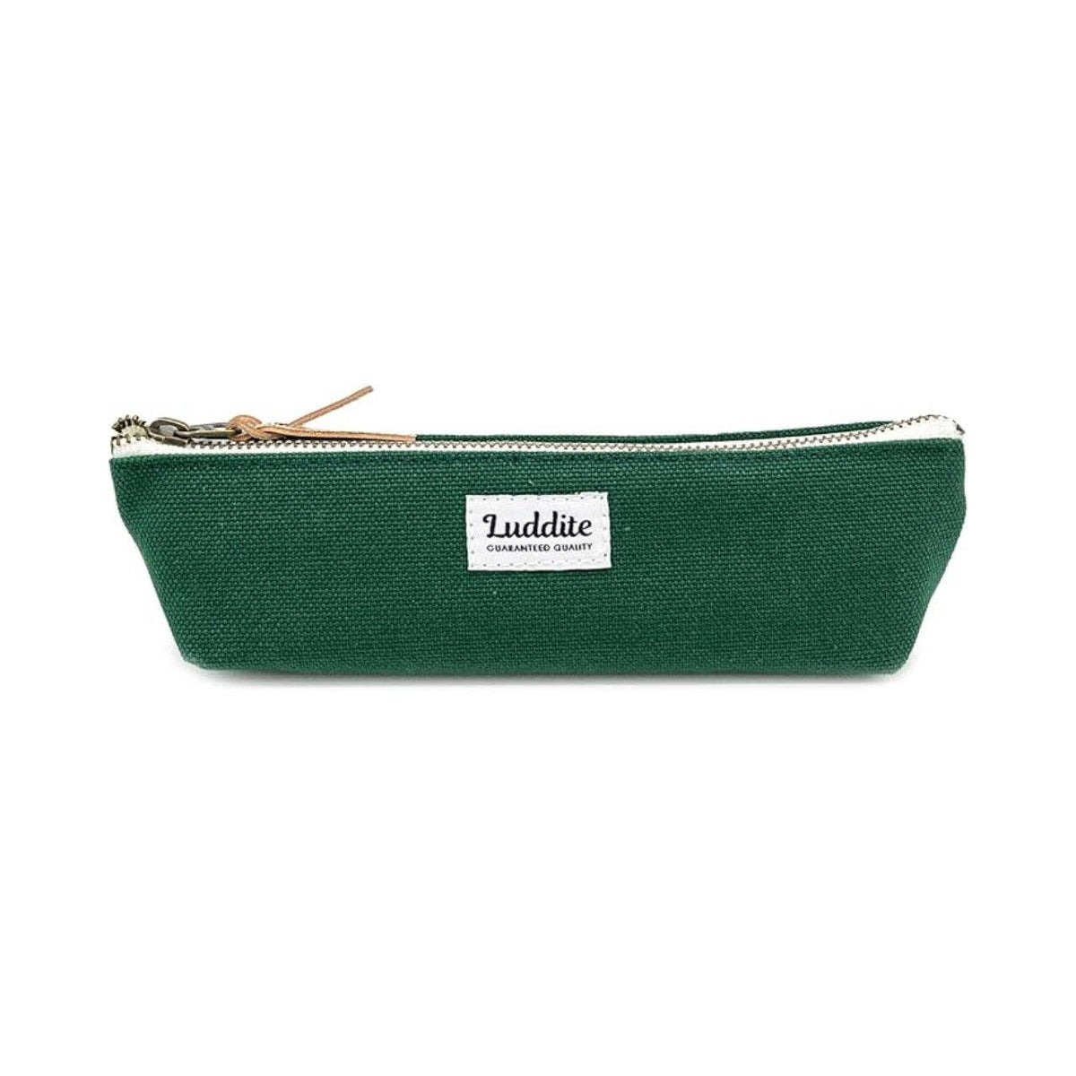 Luddite Boat Pen Case – Japanese Canvas & Denim in Three Sizes: Smoky Pink / Medium
