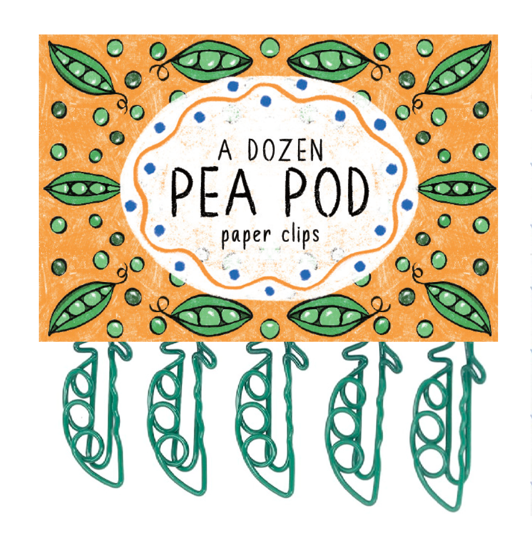 Pea Pod Paper Clips