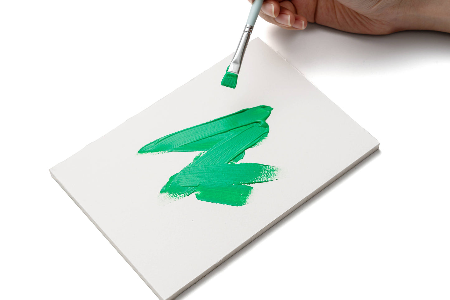 HIMI Jelly Cup Gouache Set 24 Paint Colours, 3 Brushes Green