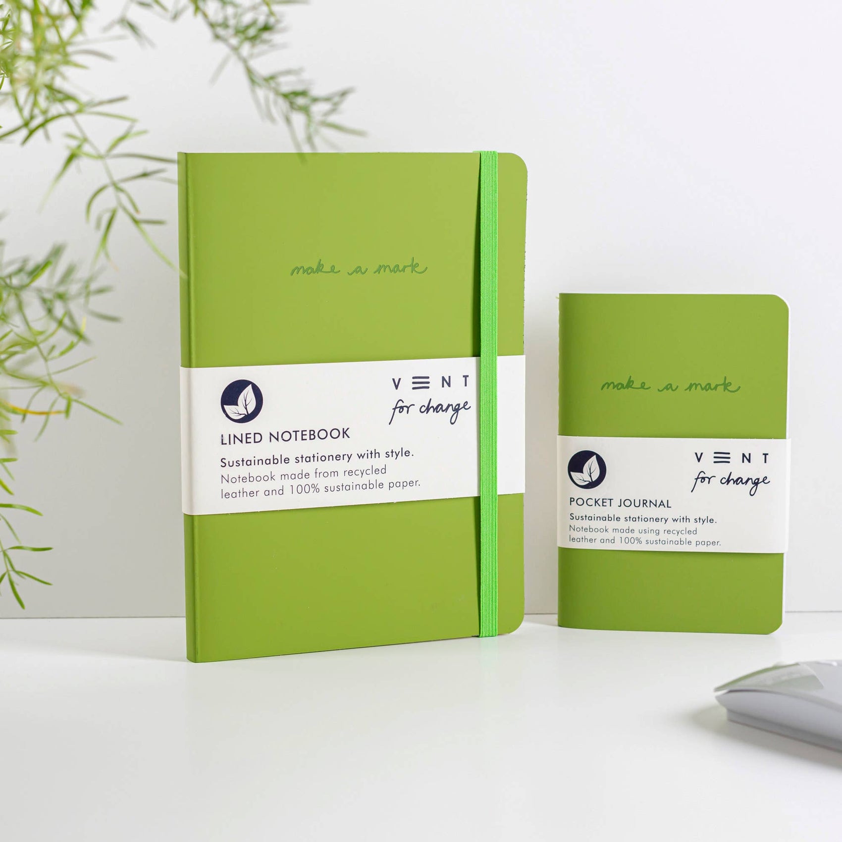Make a Mark A5 Journal – Recycled Leather: Purple