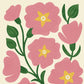 Primrose | Modern-Retro Wildflower Art Print | Wall Decor: A5 - 148 x 210 mm (5.8 x 8.3 inches)