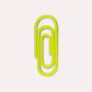 Paperclip 3D Printed Bookmark: Emerald