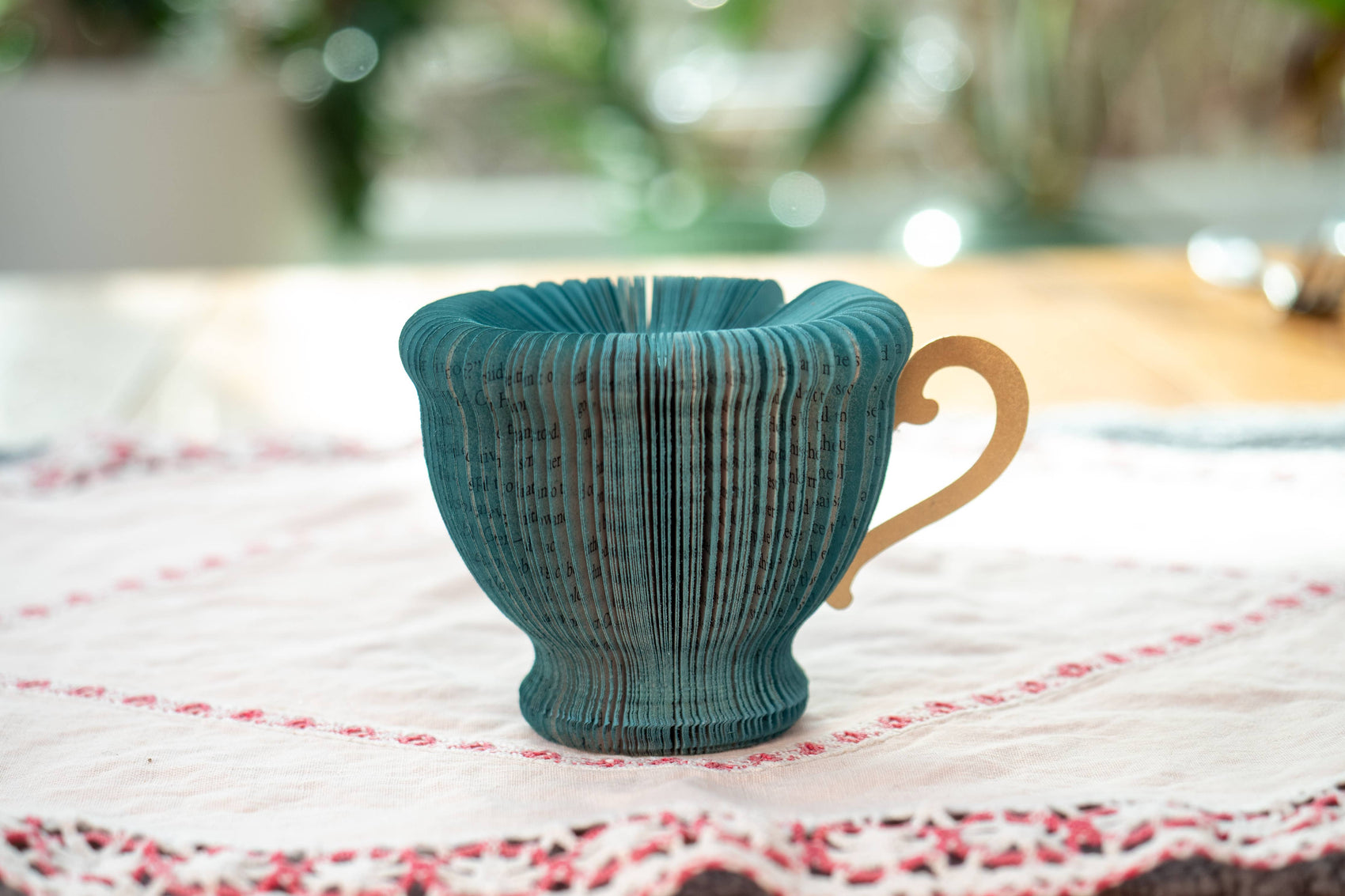Teapot and Teacup Decor-Bookish Party Decor: Deep Teal / Tea Cup