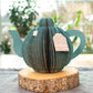 Teapot and Teacup Decor-Bookish Party Decor: Deep Teal / Teapot