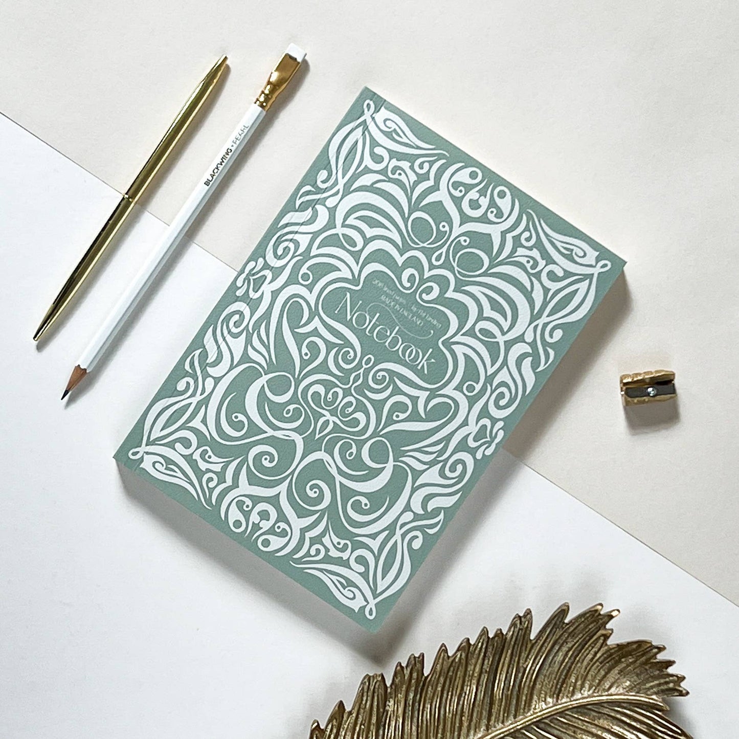 Sage Green Swirl Notebook