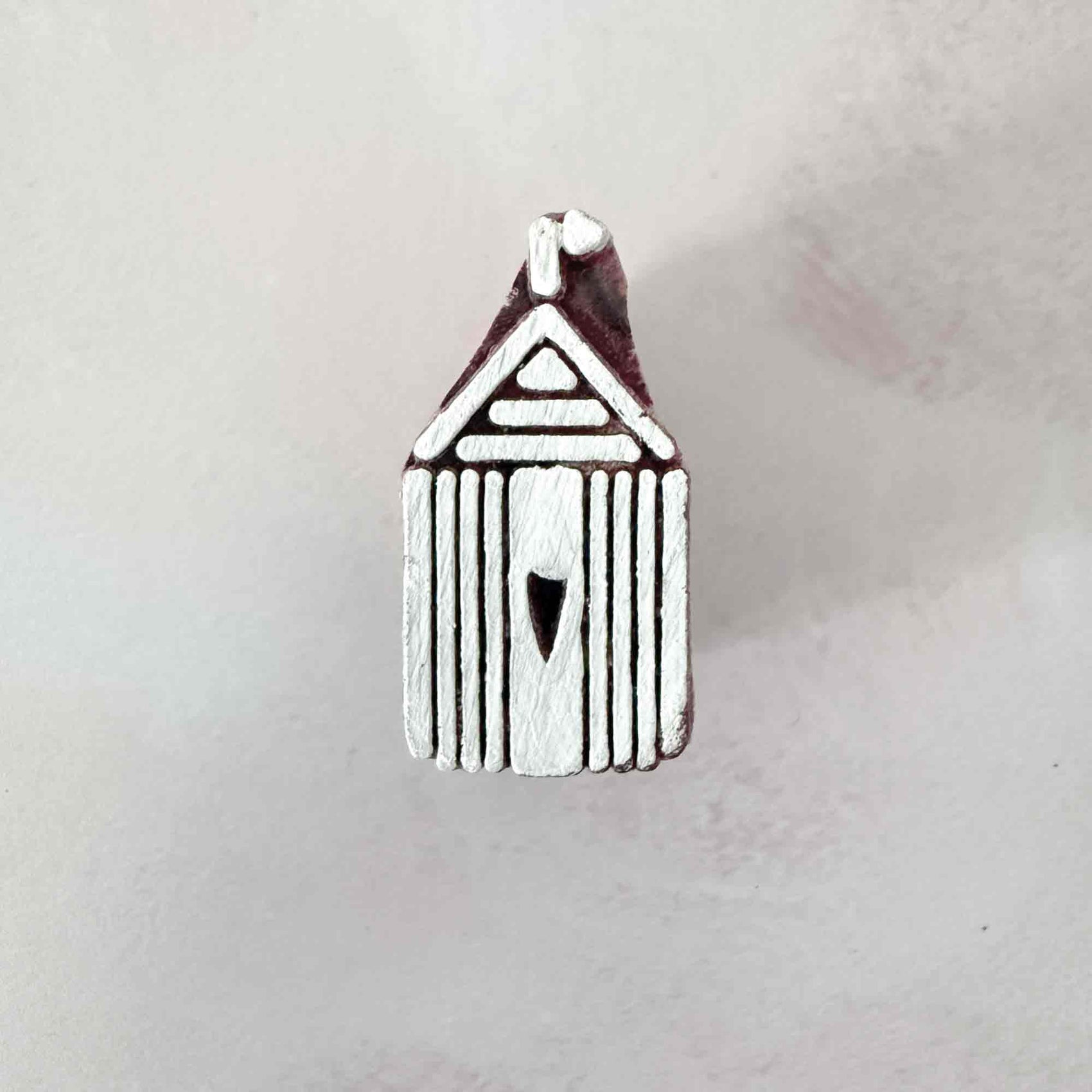 Beach Hut - Indian Wood Block Stamp | Cute Wooden Stamp