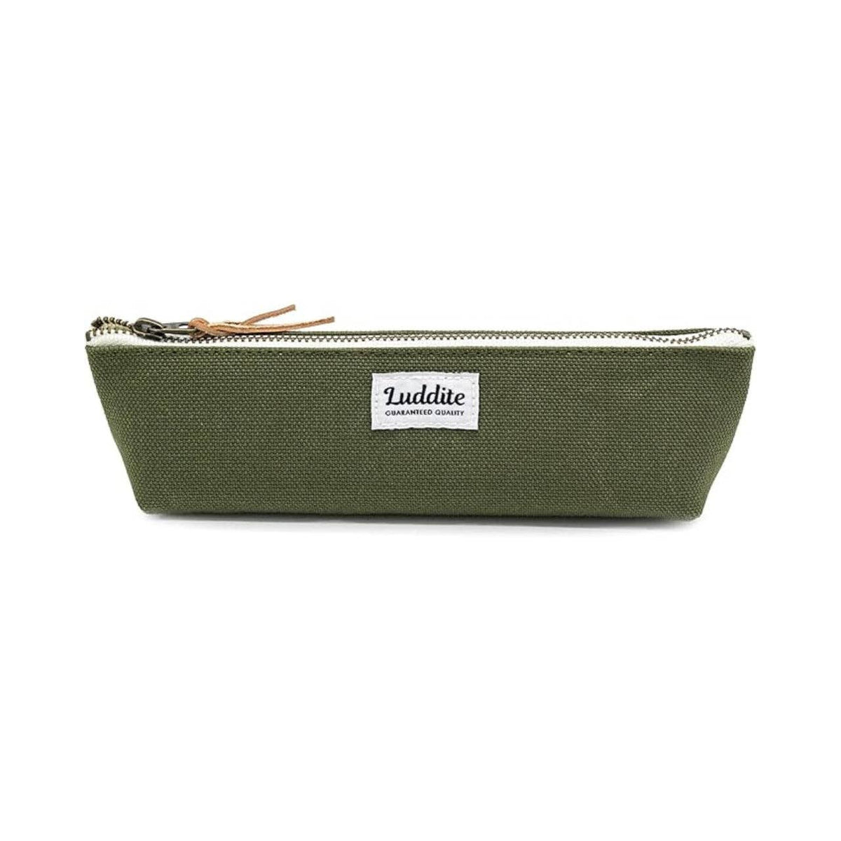 Luddite Boat Pen Case – Japanese Canvas & Denim in Three Sizes: Smoky Pink / Medium