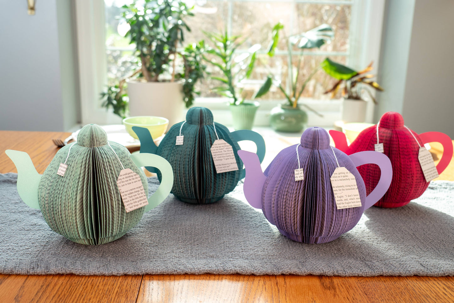 Teapot and Teacup Decor-Bookish Party Decor: Deep Teal / Teapot