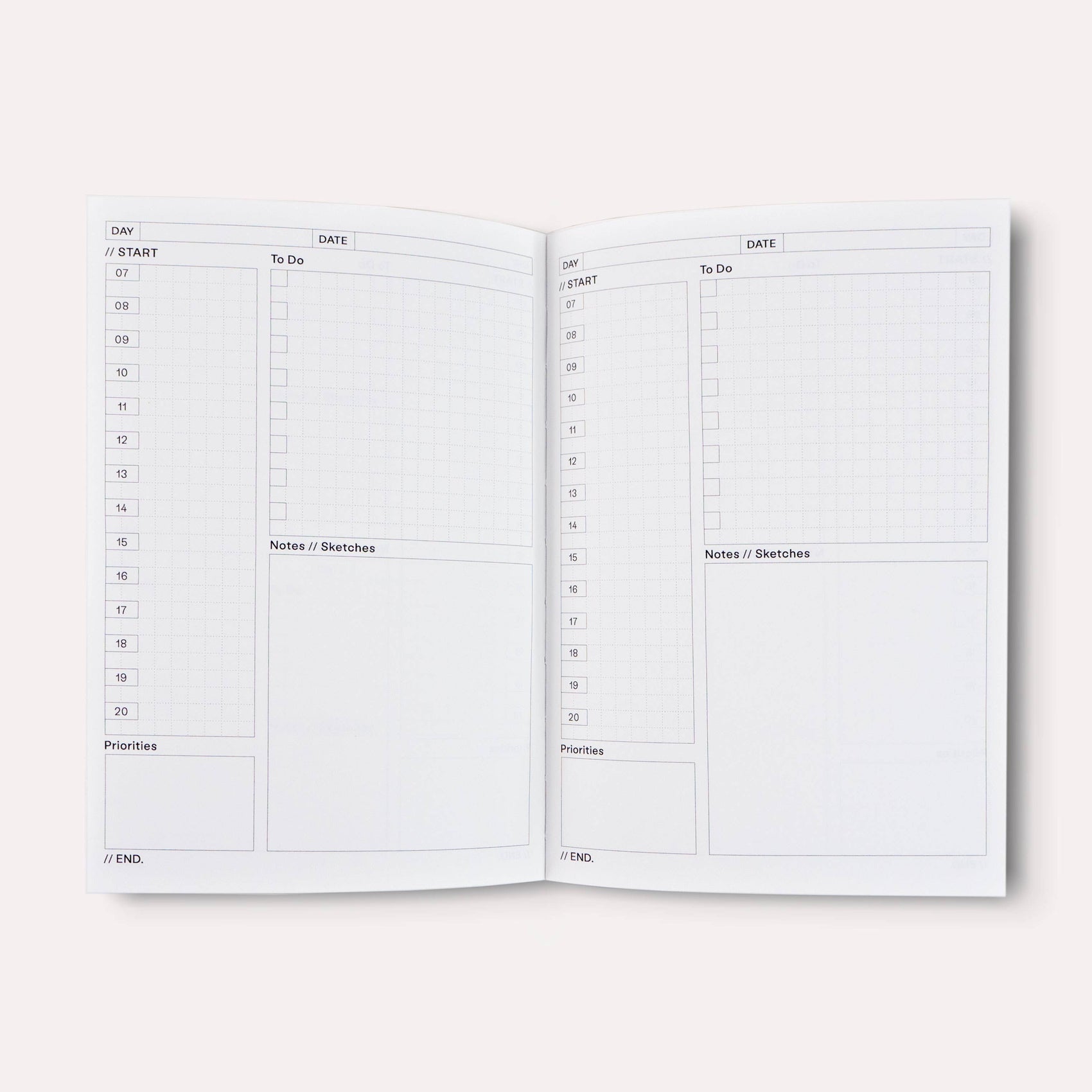 Palau Undated Daily Planner Book
