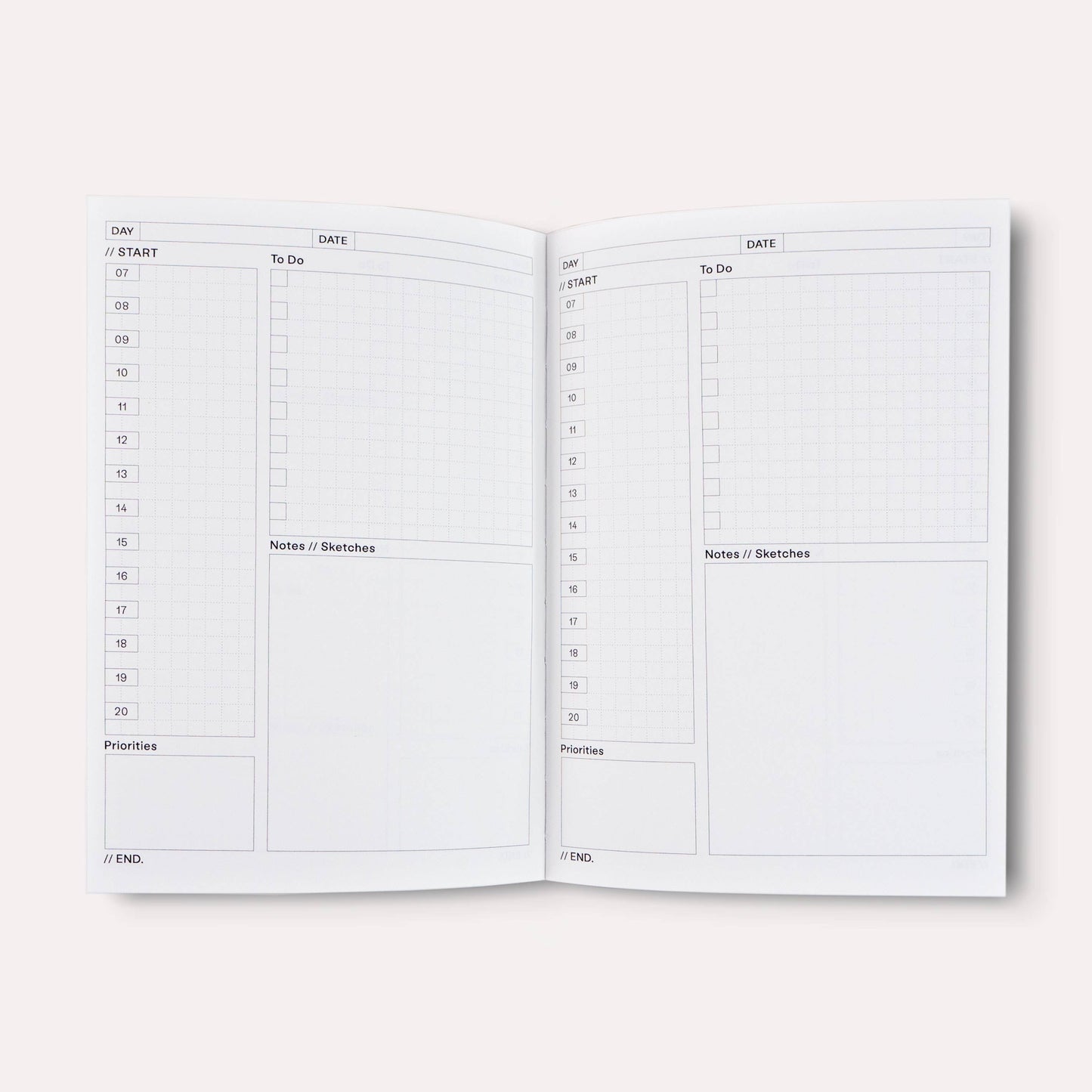 Flora Undated Daily Planner Book