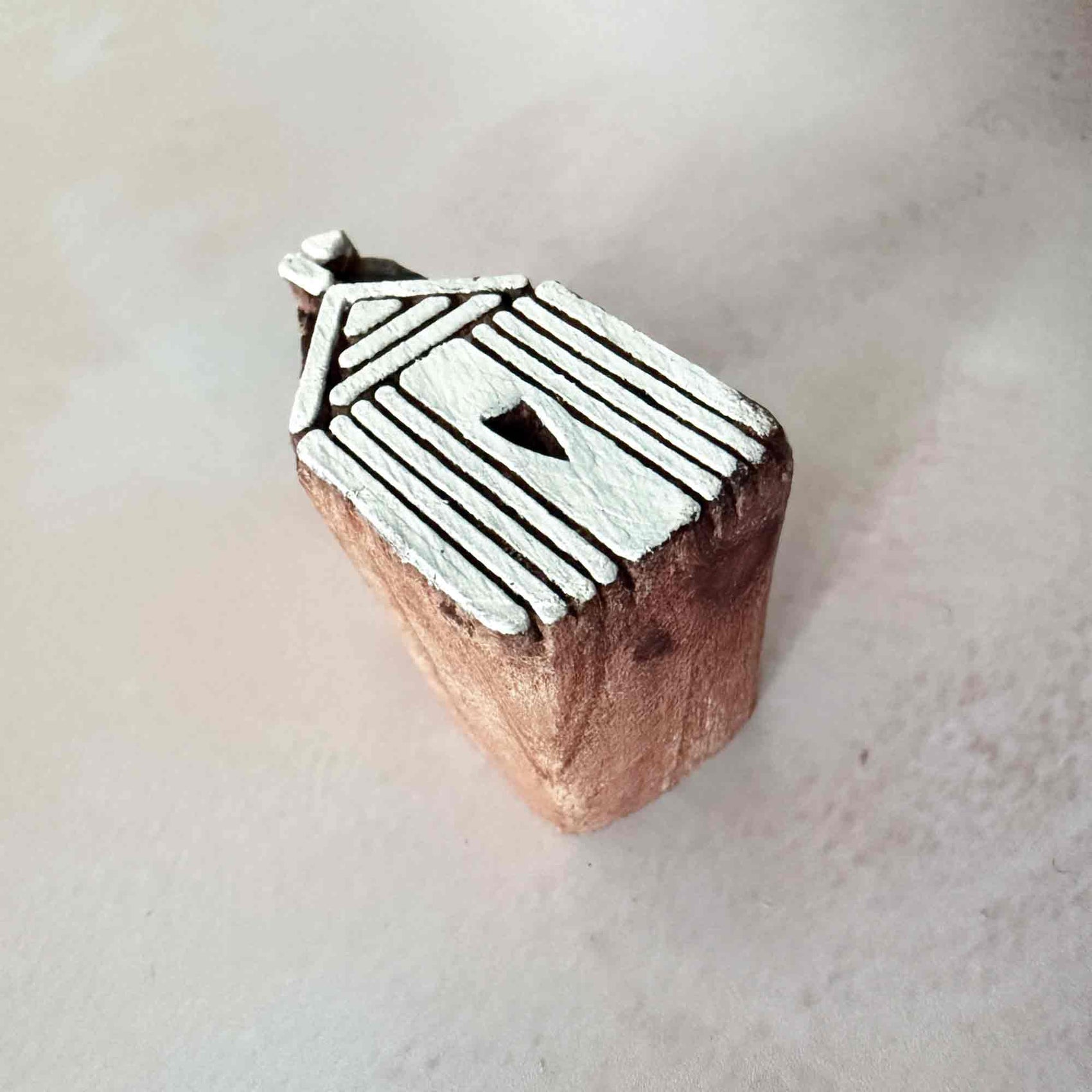 Beach Hut - Indian Wood Block Stamp | Cute Wooden Stamp