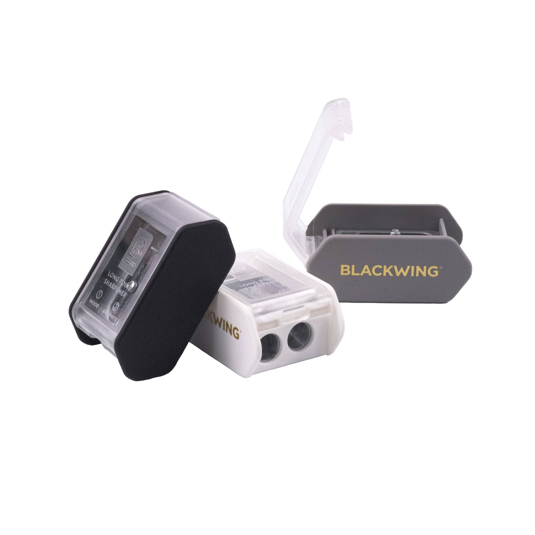 Blackwing Two-Step Long Point Pencil Sharpener: White