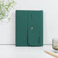 A5 recycled leather wire-bound folio - ETHOS Emerald Green