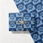 Cornflower Wildflower | Checkered Recycled Gift Wrap Paper