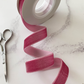 Antique Rose Velvet Ribbon 16mm  - 3 Meter Roll