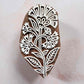 Carnation - Indian Wood Block Stamp | Floral Wooden Stamp