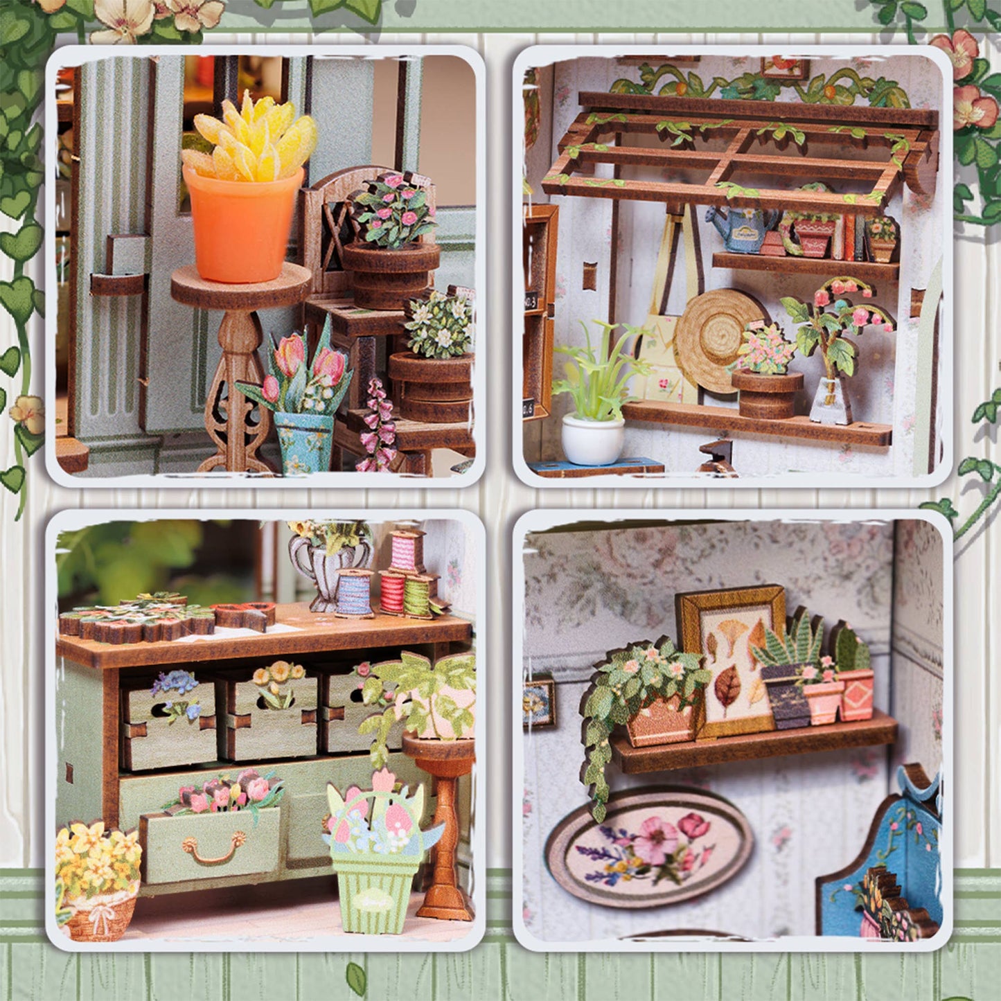 DIY Book Nook Kit: Champs-Élysées Florist