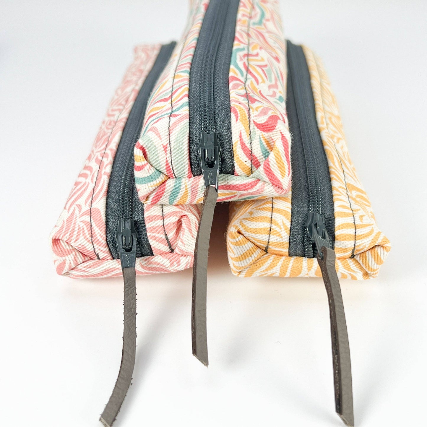 Coral Swishes Slim Pencil Case