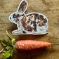 Thumper laser cut birch plywood keepsake and card 