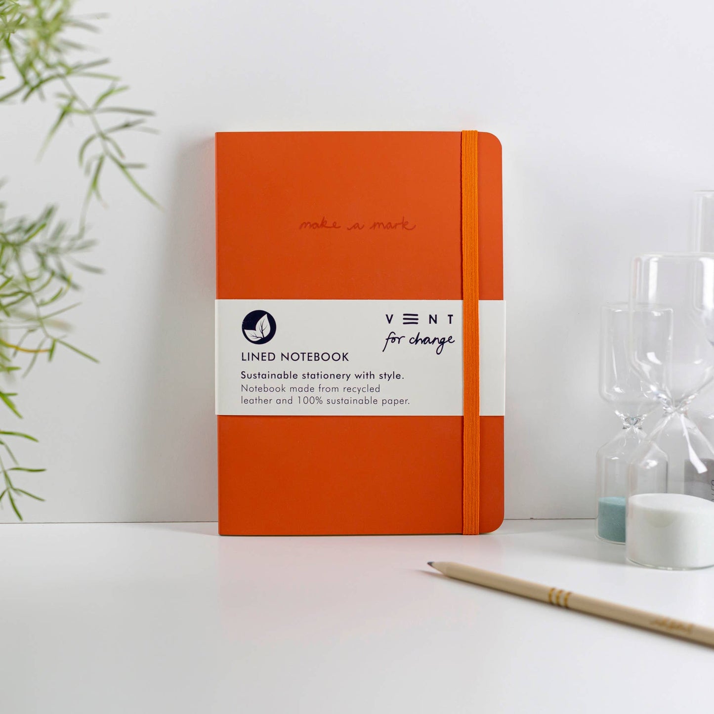 Make a Mark A5 Journal – Recycled Leather: Red