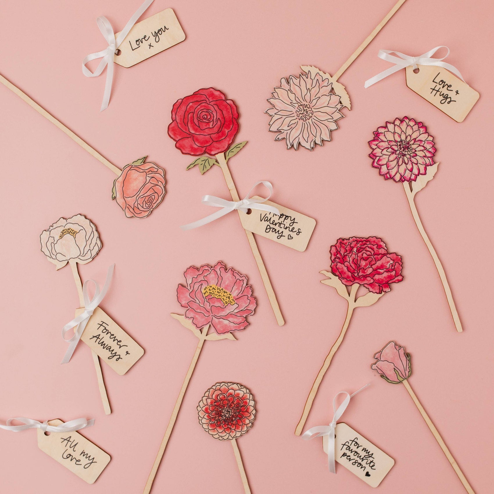 Wooden Gift Tag: Love & Hugs