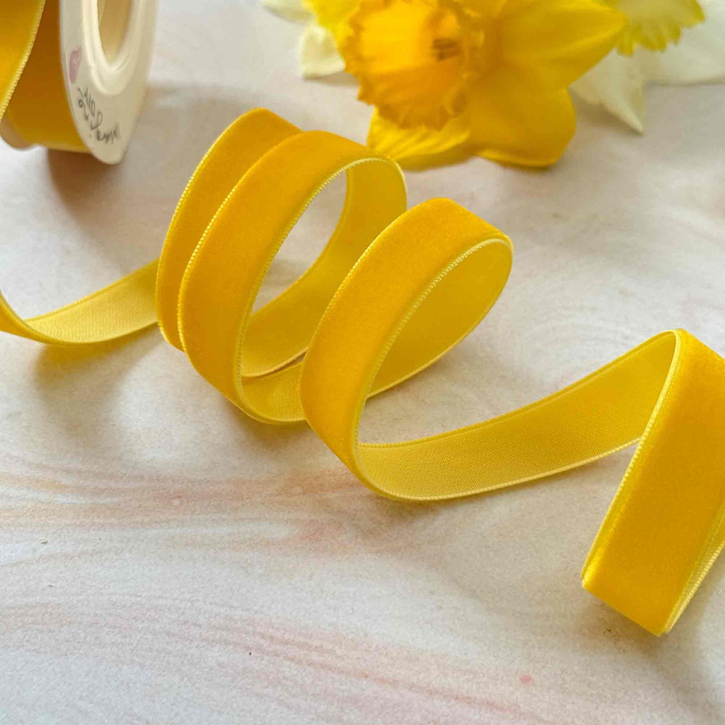 Mustard Yellow Velvet Ribbon - Various Widths | 3 Meter Roll: 6mm