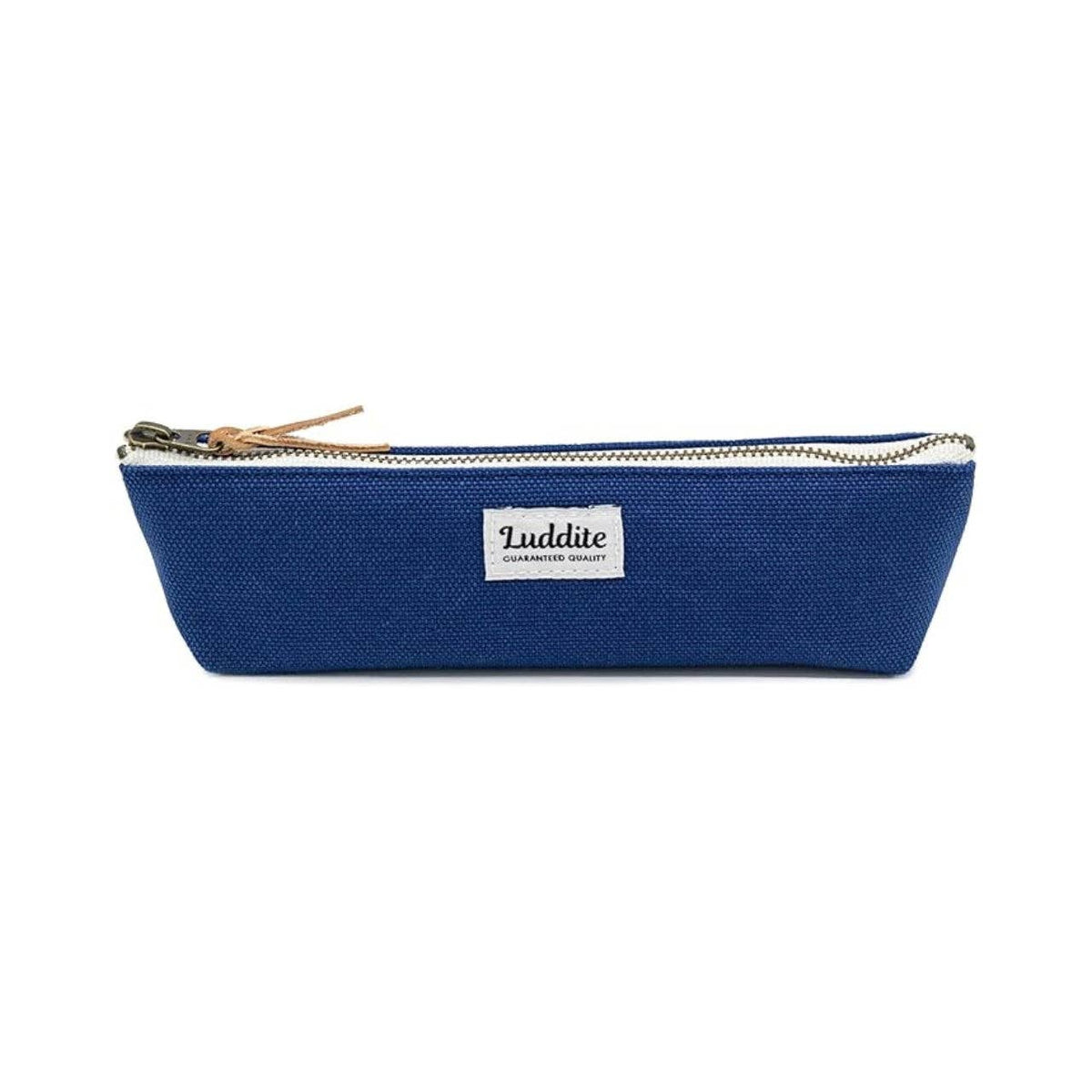 Luddite Boat Pen Case – Japanese Canvas & Denim in Three Sizes: Teal / Small