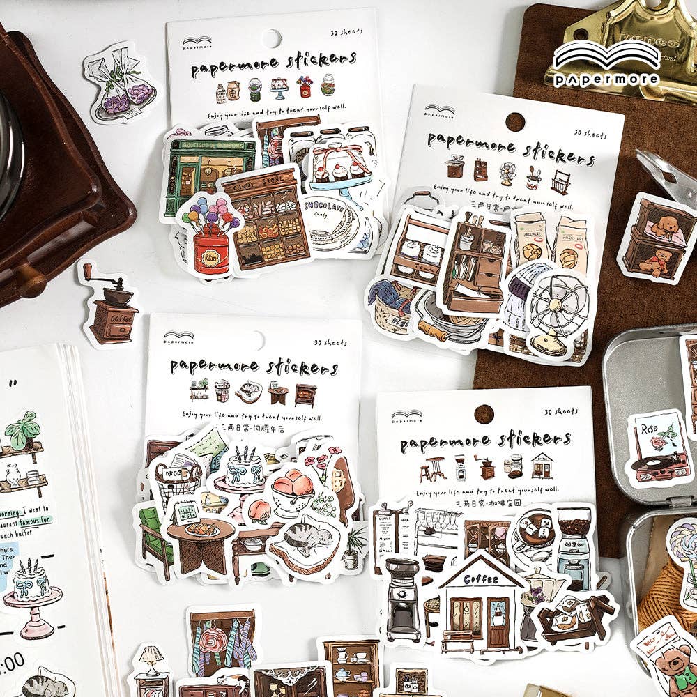 Paper More | Daily Life Stickers: Afternoon tea