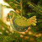 Partridge Screen-Printed Board Decoration