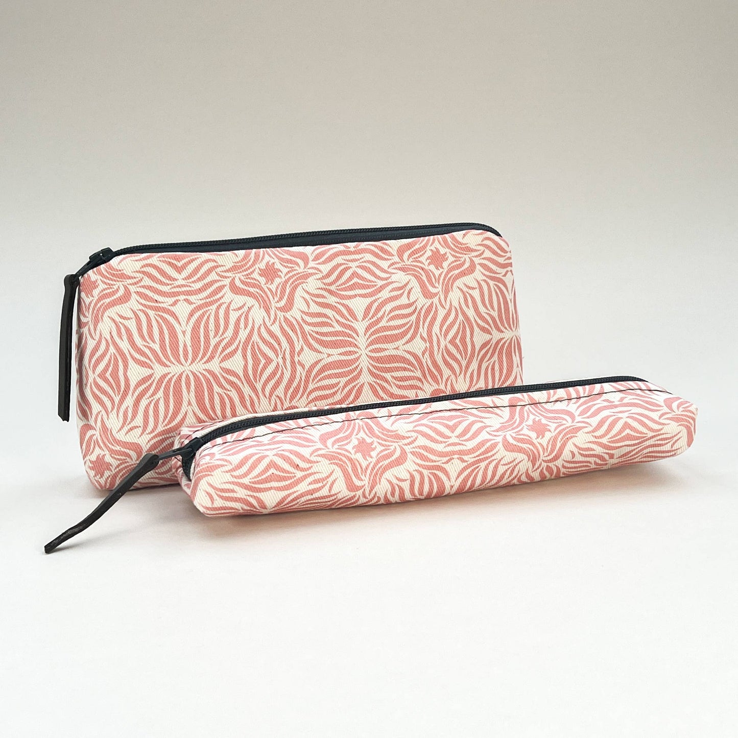 Coral Swishes Slim Pencil Case