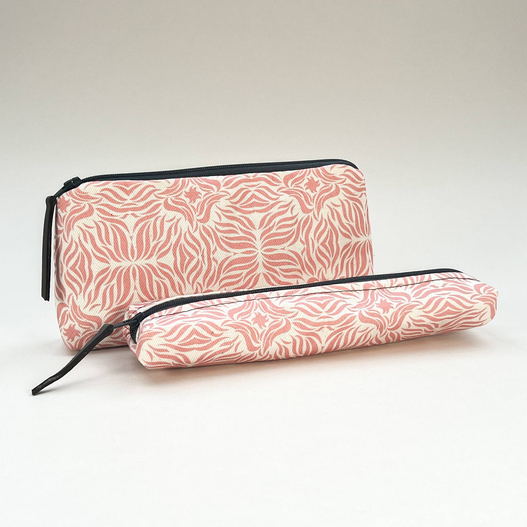 Coral Swishes Slim Pencil Case