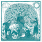 Tend the Earth riso, orchard, grow, apple tree, gardening