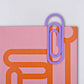 Paperclip 3D Printed Bookmark: Bubblegum