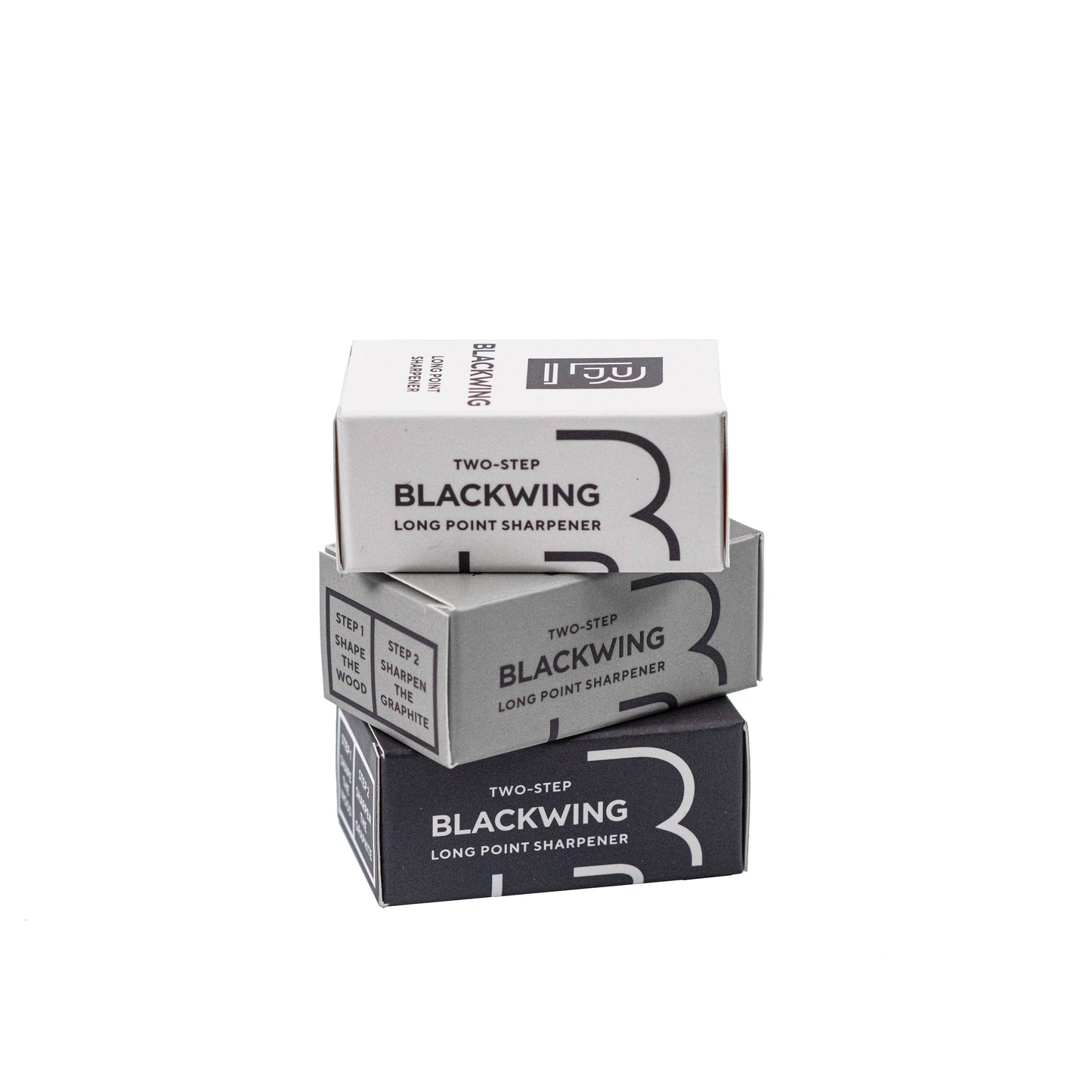 Blackwing Two-Step Long Point Pencil Sharpener: White