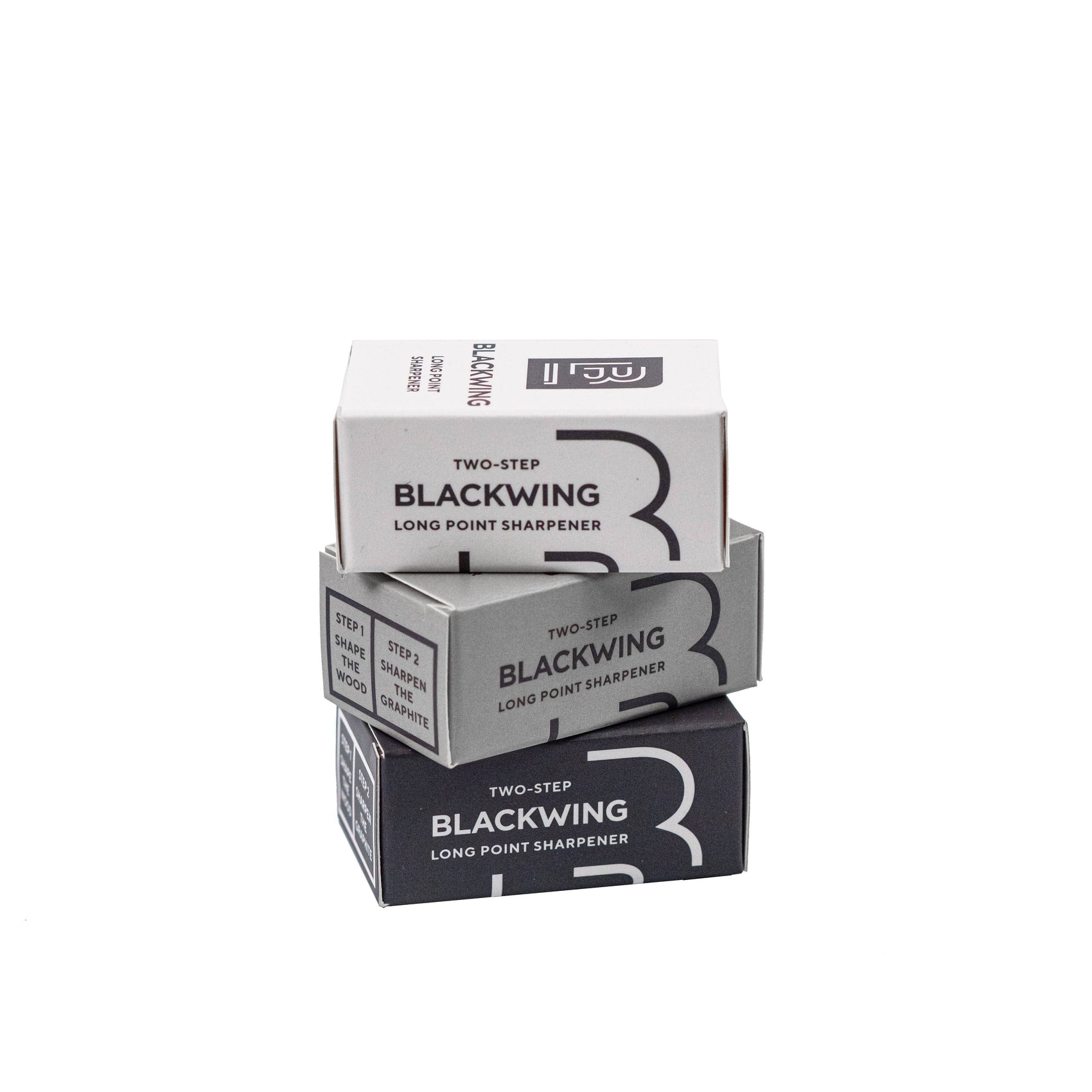Blackwing Two-Step Long Point Pencil Sharpener: White