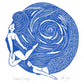Siren's Song riso print, mermaid, folklore, swimming, wild
