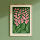 Foxglove | Modern-Retro Wildflower Art Print | Wall Decor: A5 - 148 x 210 mm (5.8 x 8.3 inches)