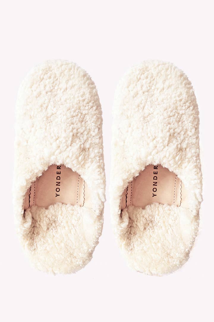 Sheepskin Babouche Slippers: Medium