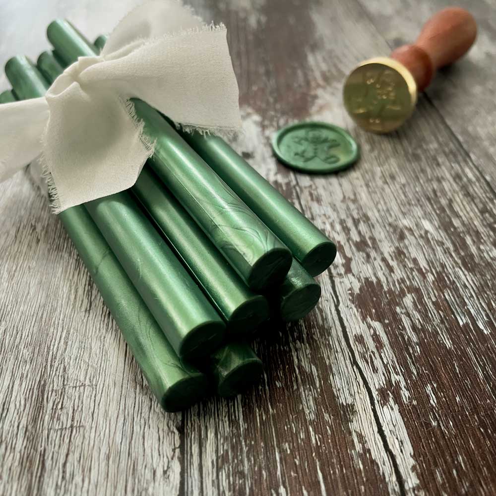 Pine Green Sealing Wax Sticks | 11mm | Plastic Free