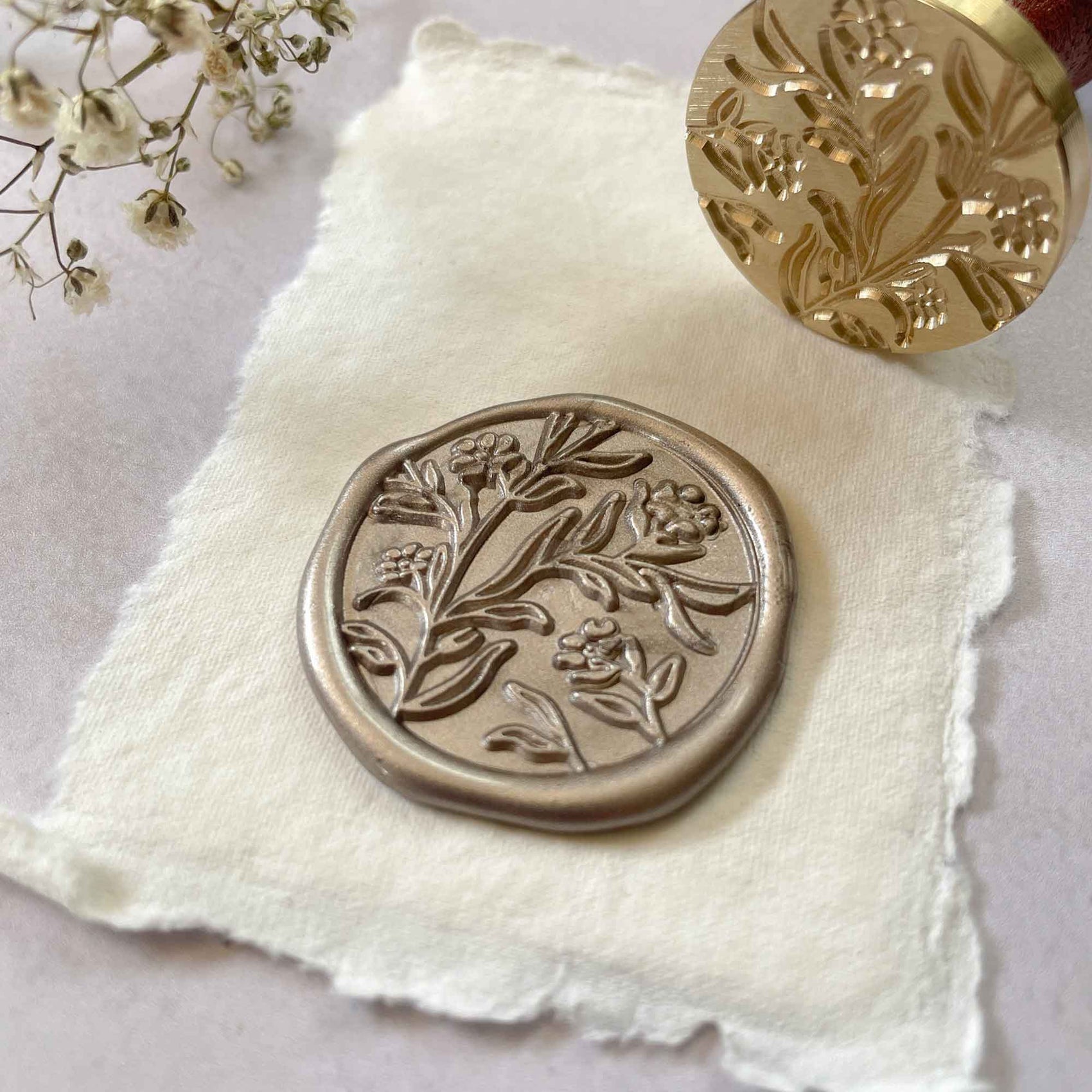 Orchard Wax Stamp - Large | Flowery Wax Stamp | Boxed