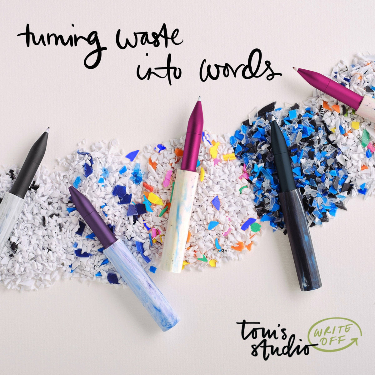The Wren Write Off – Made from Disposable Pens: Funfetti