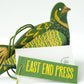 Partridge Screen-Printed Board Decoration