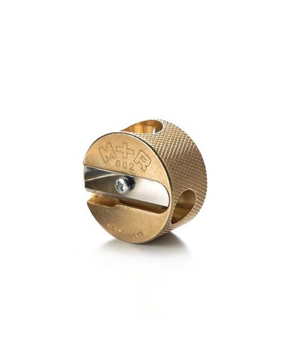 Brass Round Double-Hole Sharpener