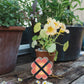 Keyring Flower Press - Oranges & Pinks